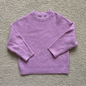 ⛔️Uniqlo Girls’ Soufflé Yarn Sweater | Pink | Size 5-6